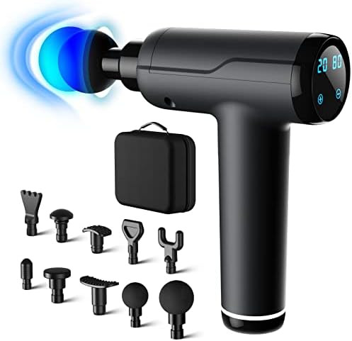 Massage Gun, Portable Muscle Massage Device with 10 Massage Heads, 2022 Deep Tissue Massager 20 S... | Amazon (UK)