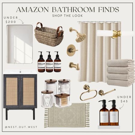 Amazon bathroom finds, Amazon bathroom decor, Amazon, bathroom ideas, aesthetic bathroomm

#LTKhome
