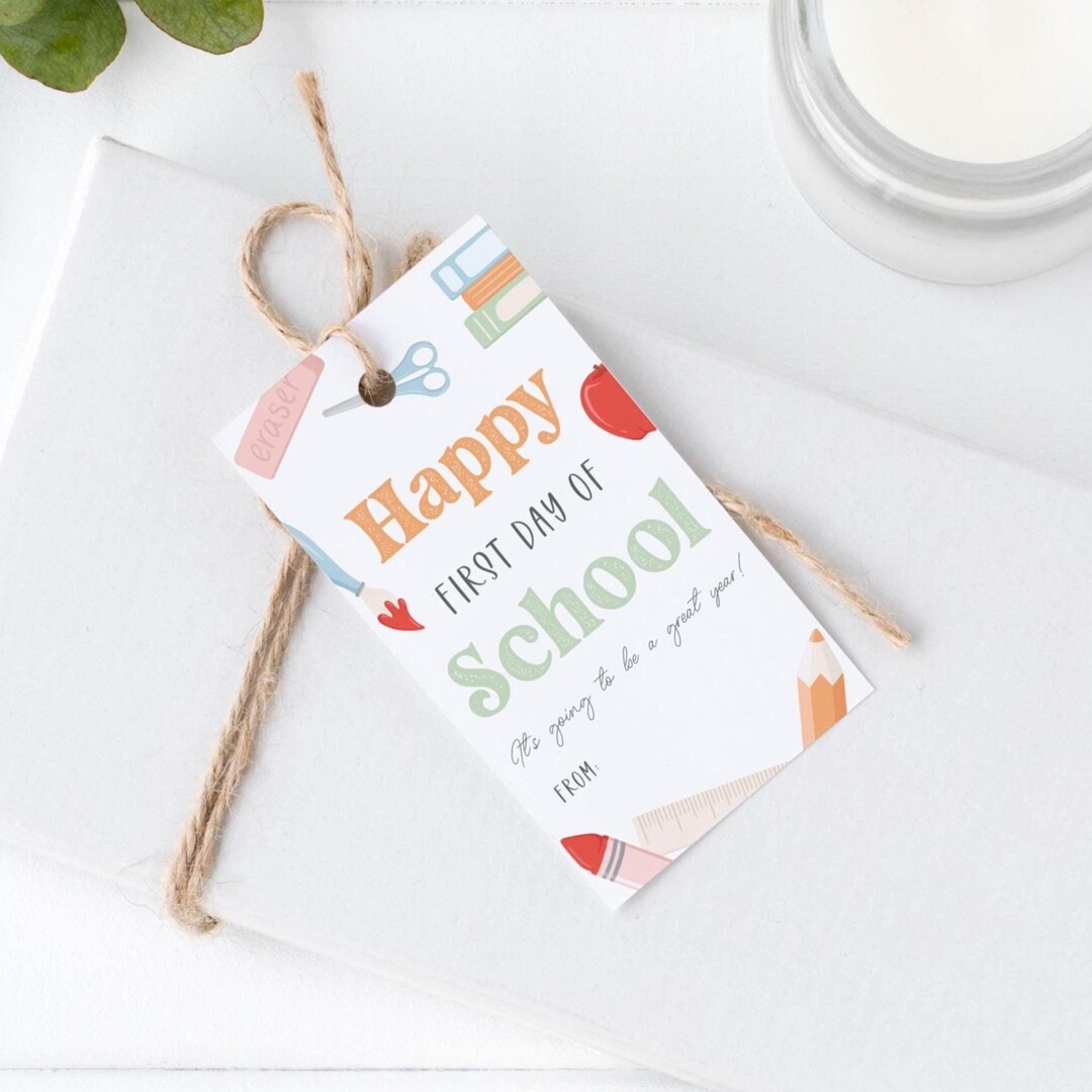Back to School Treat Tag Template, First Day of School Treat Tags, Teacher Gift Tags, Class Treat... | Etsy (US)