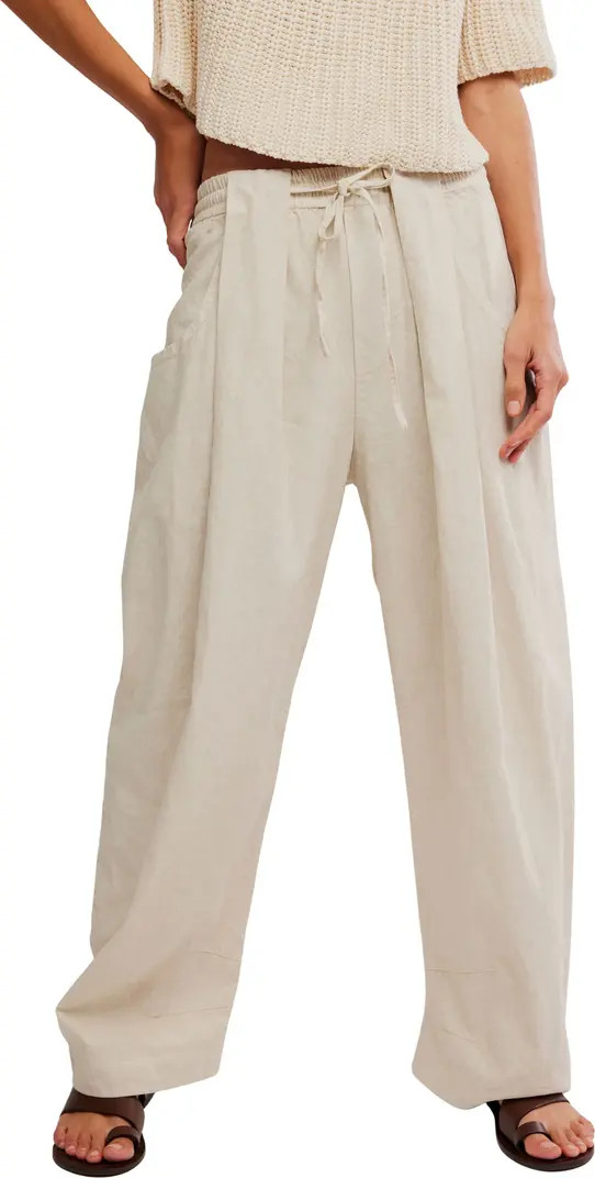 Chambers Drawstring Linen & Cotton Pants | Nordstrom