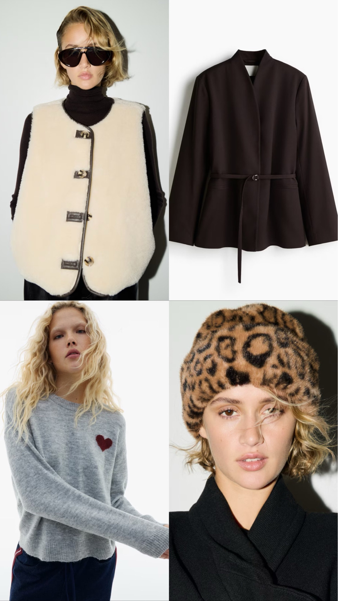 Gilet. Vest. Faux fur. Blazer. Cinched waist blazer. Knitted jumper. Knitwear. Fur hat. H&M. H&M new in  

#LTKautumn #LTKstyletip #LTKuk