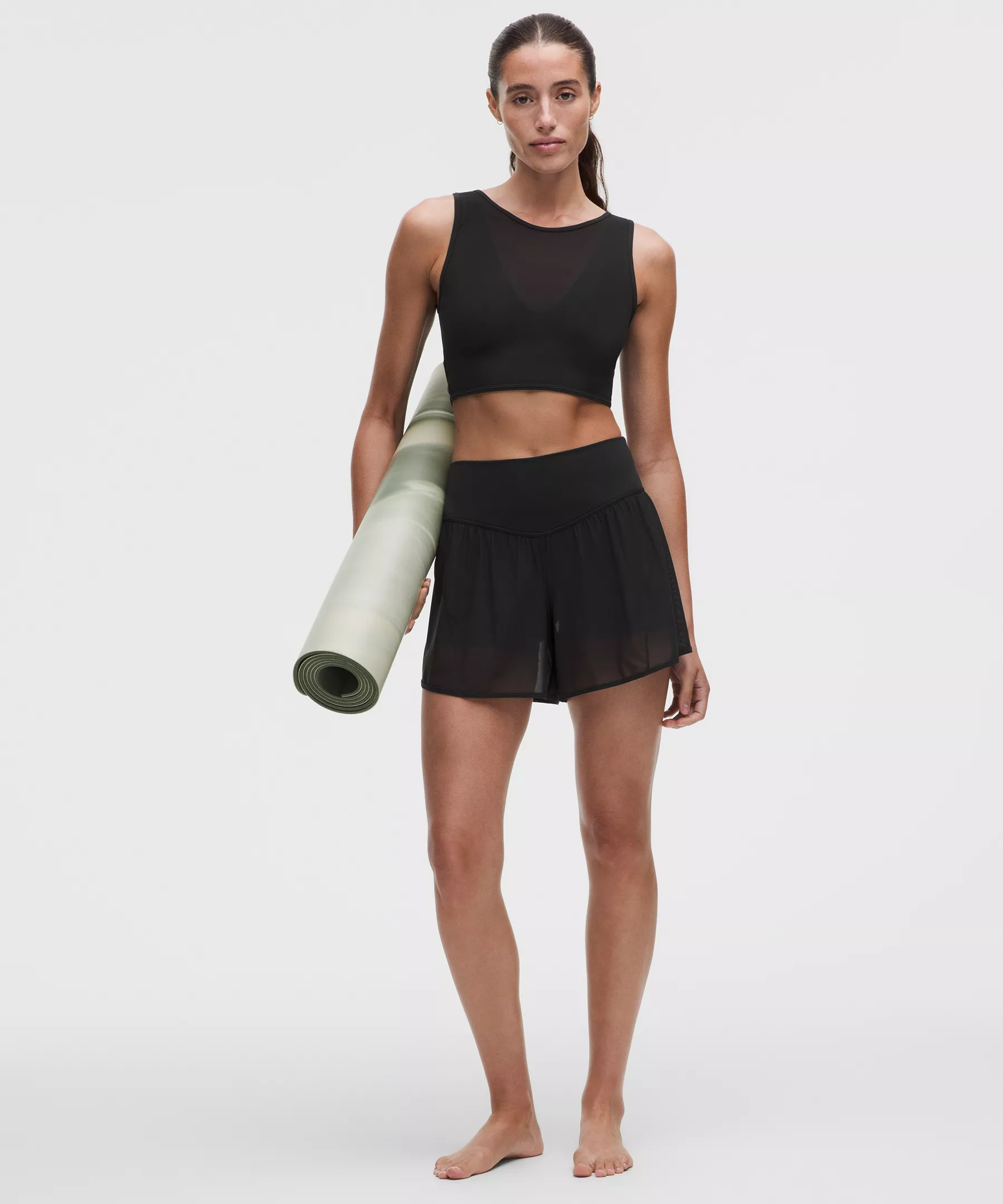 Nulu and Mesh High-Rise Studio Short 3.5" | Women's Shorts | lululemon | Lululemon (US)