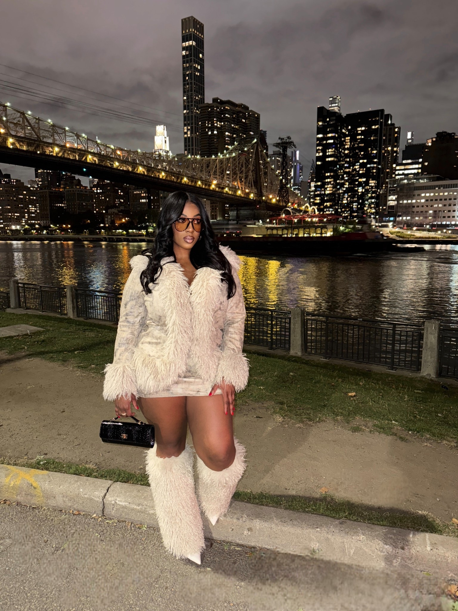 Fashionova Outfit - She's Fabulous Fur Trim Faux Suede Skirt Set 

Size 1XL 

#LTKFindsUnder100 #LTKStyleTip #LTKPlusSize