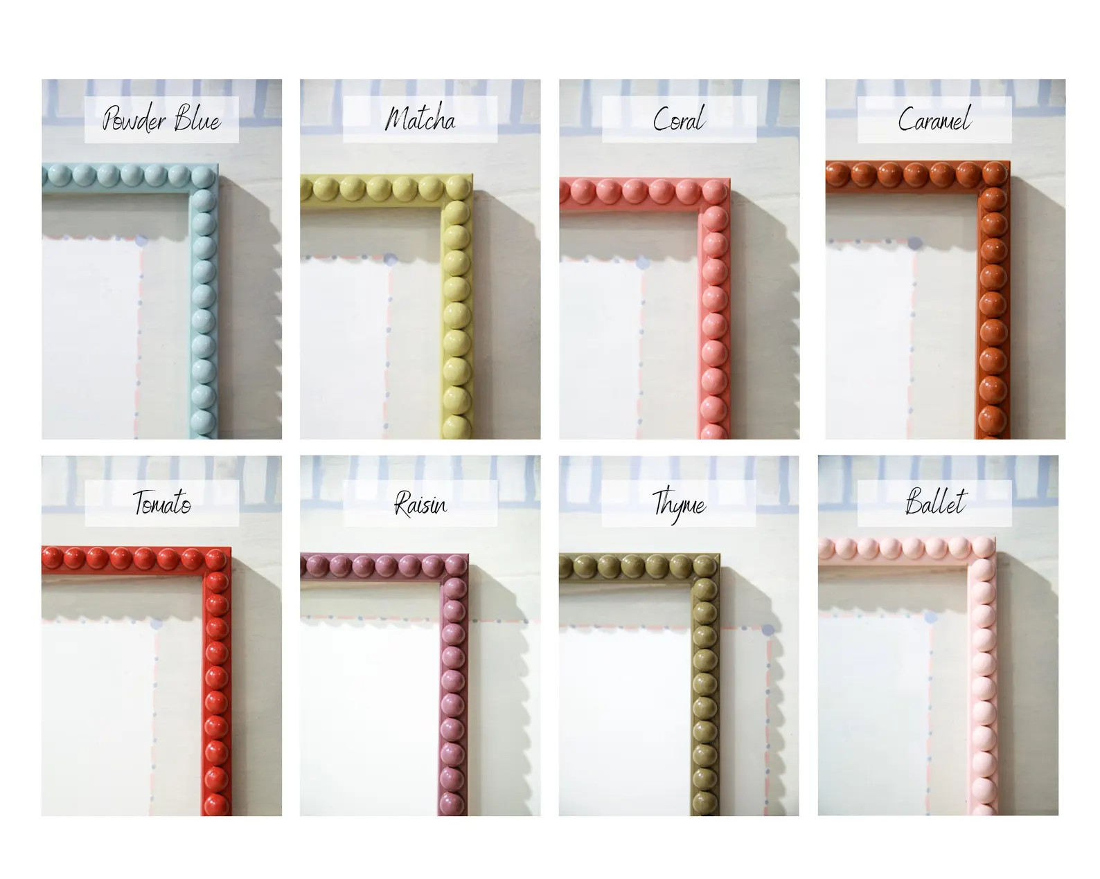 Glossy Beaded Bobbin Picture Frame | Lacquered Bobbin Frame | Bubble Frames | Cottage Style Photo... | Etsy (US)