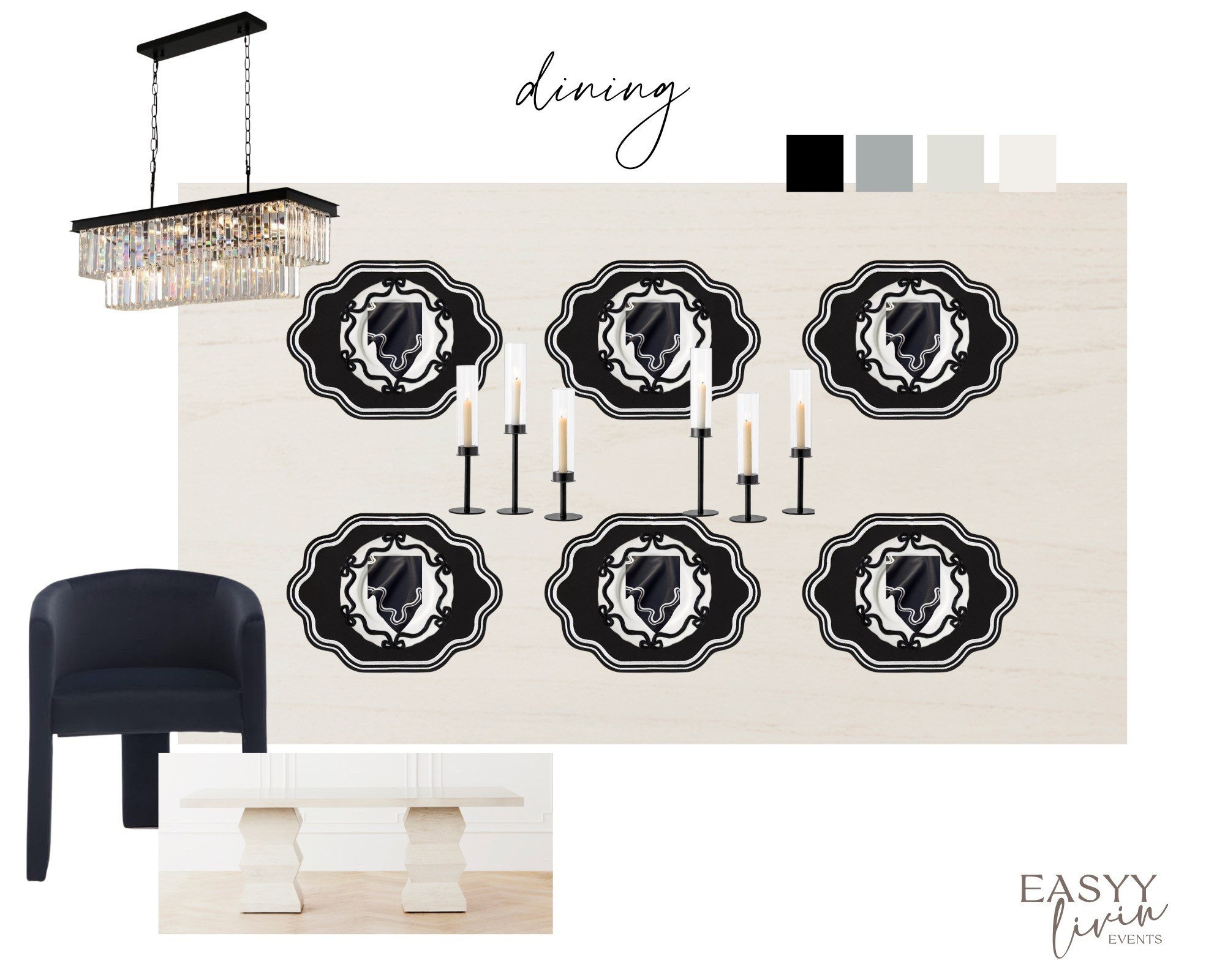 Black and White dining room concept 

#LTKSpringSale #LTKFindsUnder50 #LTKHome