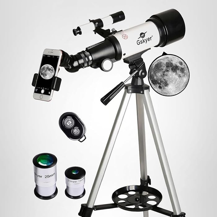 Gskyer Telescope, 70mm Aperture 400mm AZ Mount Astronomical Refracting Telescope for Kids Beginne... | Amazon (US)