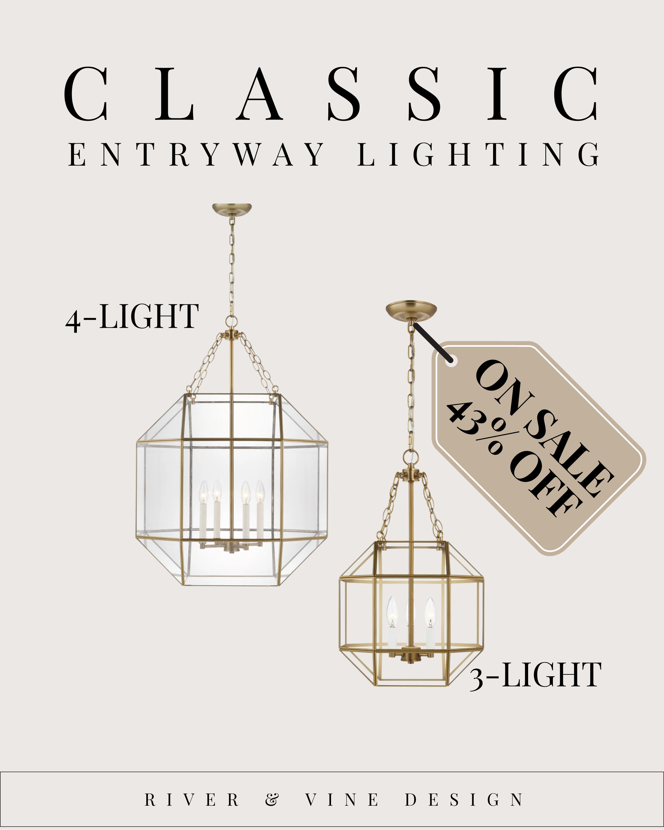 Lighting is the first thing people notice when they walk into your home — and it’s usually the most overlooked.

A classic lantern like this instantly makes an entryway feel taller, brighter, and more intentional. The clean lines keep it timeless, while the warm brass finish adds just enough polish without feeling trendy.

Why this style works so well:
• Lantern silhouettes create even, welcoming light
• Clear glass keeps the space open and airy
• Works with traditional, modern, and transitional homes

These are on major sale right now, which makes this one of the easiest high-impact swaps you can make.

👉 Tap to shop the lighting
👉 Save this for an entryway upgrade
👉 Small change, big first impression 

 #LTKHome