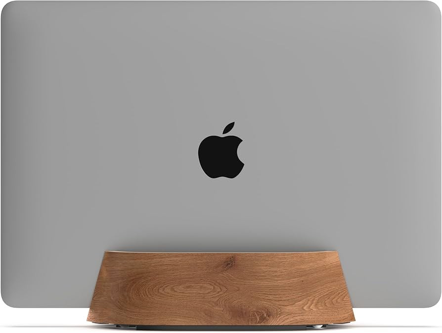 HumanCentric Vertical Laptop Stand in Black Walnut Wood, Upright Adjustable Holder and Dock, Lapt... | Amazon (US)
