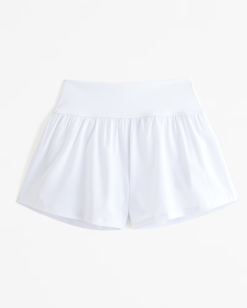 YPB motionTEK Hybrid Lined Flounce Short | Abercrombie & Fitch (US)