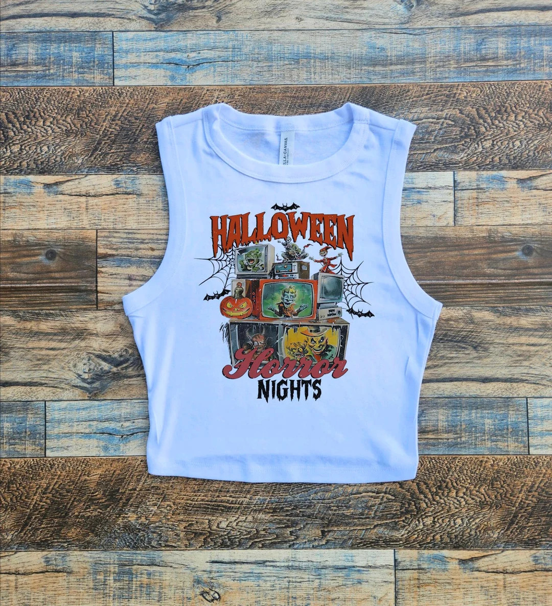 Halloween Horror Night Crop, HHN Baby Tee, Universal Scary Night, Spooky Halloween Party Tshirt -... | Etsy (US)