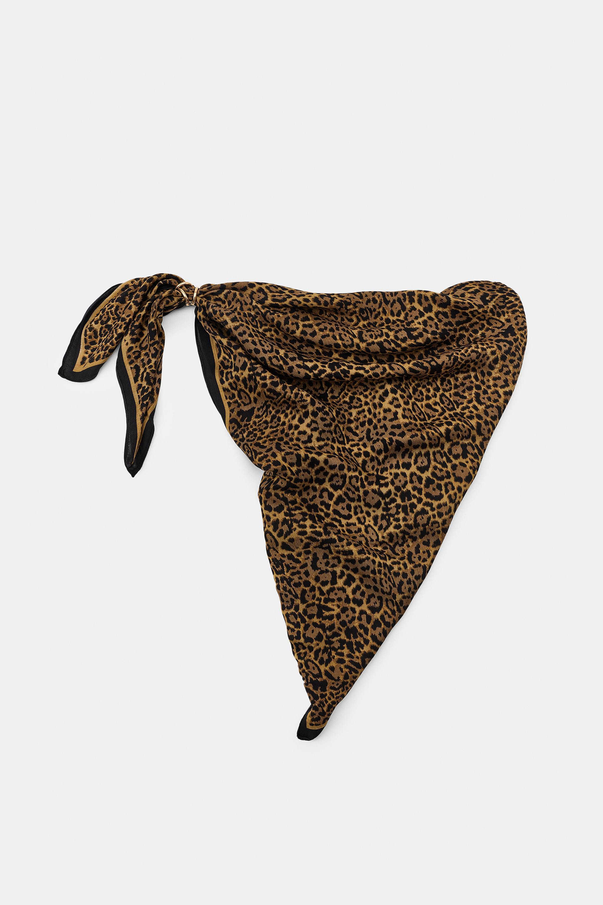ANIMAL PRINT SARONG SCARF | Zara US
