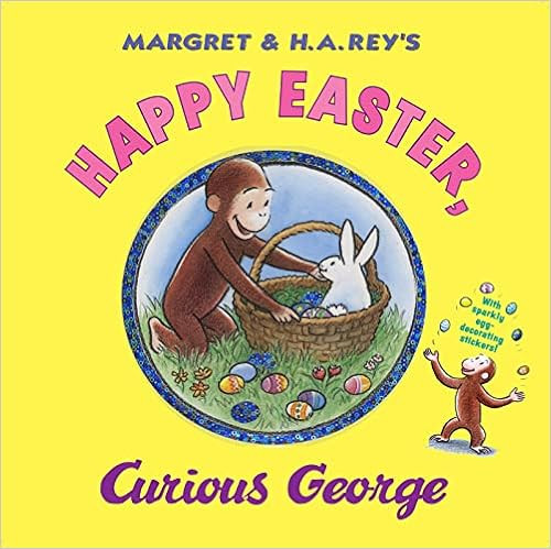Happy Easter, Curious George: Gift Book with Egg-Decorating Stickers!: An Easter And Springtime B... | Amazon (US)