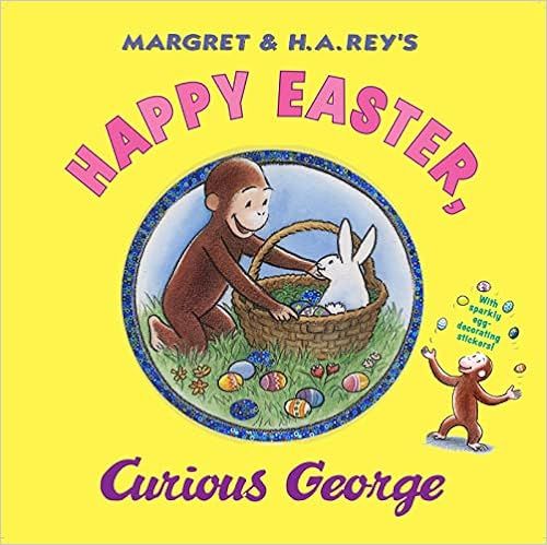 Happy Easter, Curious George: Gift Book with Egg-Decorating Stickers!: An Easter And Springtime B... | Amazon (US)