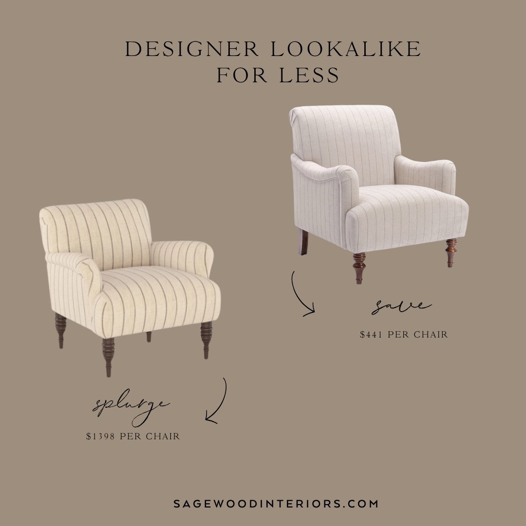 Designer look for less chair!

Accent chair, tufted, living room chair, striped, stripe chair, linen, McGee and co

#LTKHome