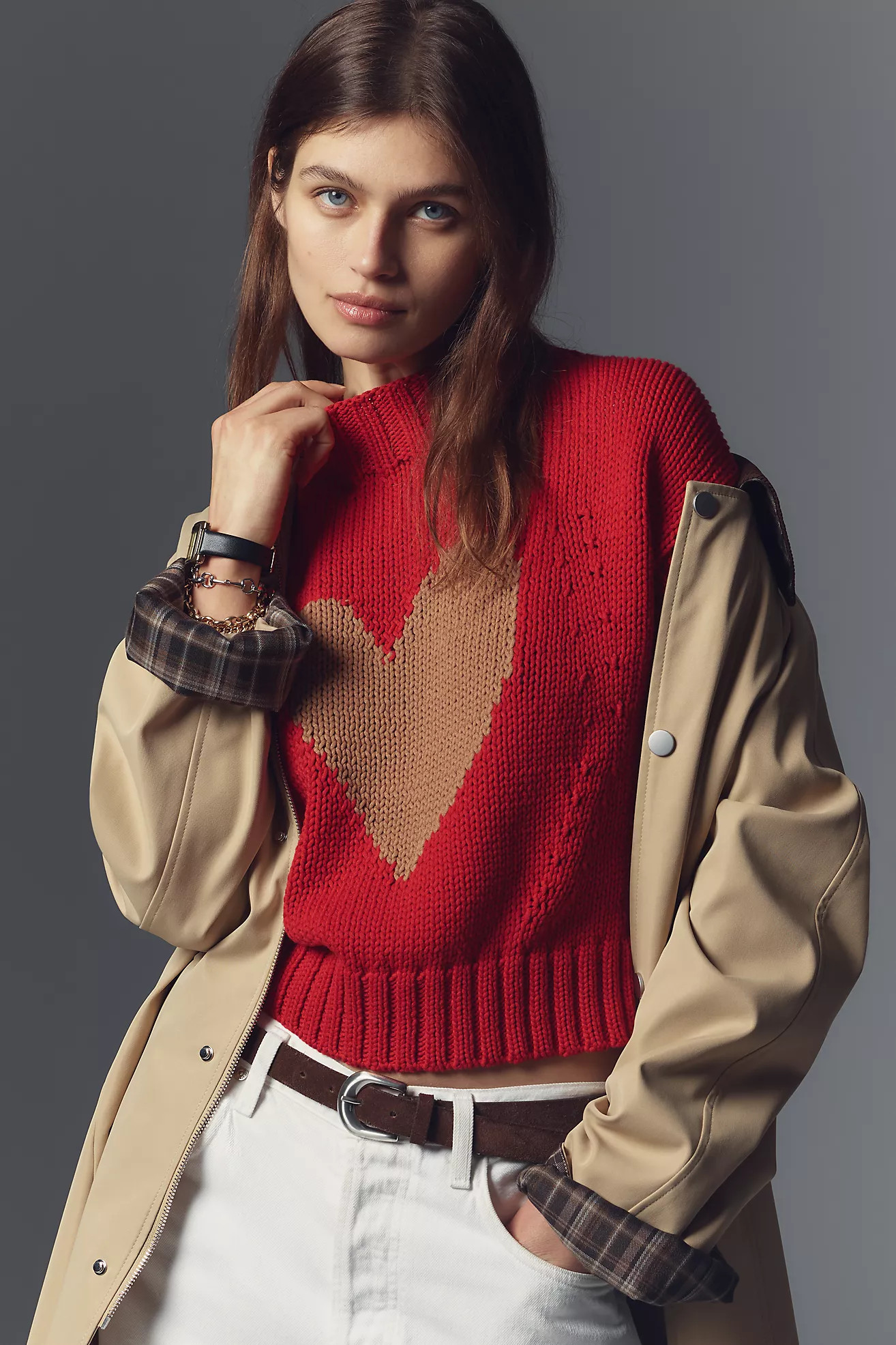 The Pippa Mock-Neck Sweater by Maeve: Extended Shoulder Edition | Anthropologie (US)