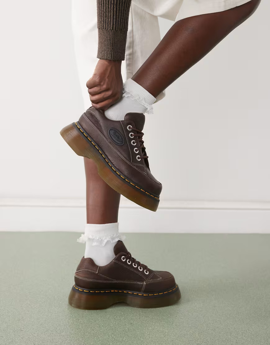Dr Martens Buzz 5 eye shoes in brown | ASOS (Global)