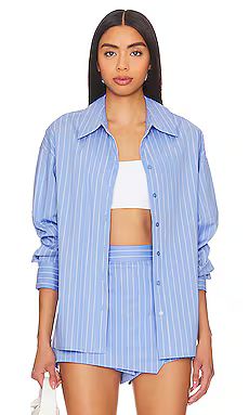 Line & Dot Oxford Button Down in French Blue from Revolve.com | Revolve Clothing (Global)