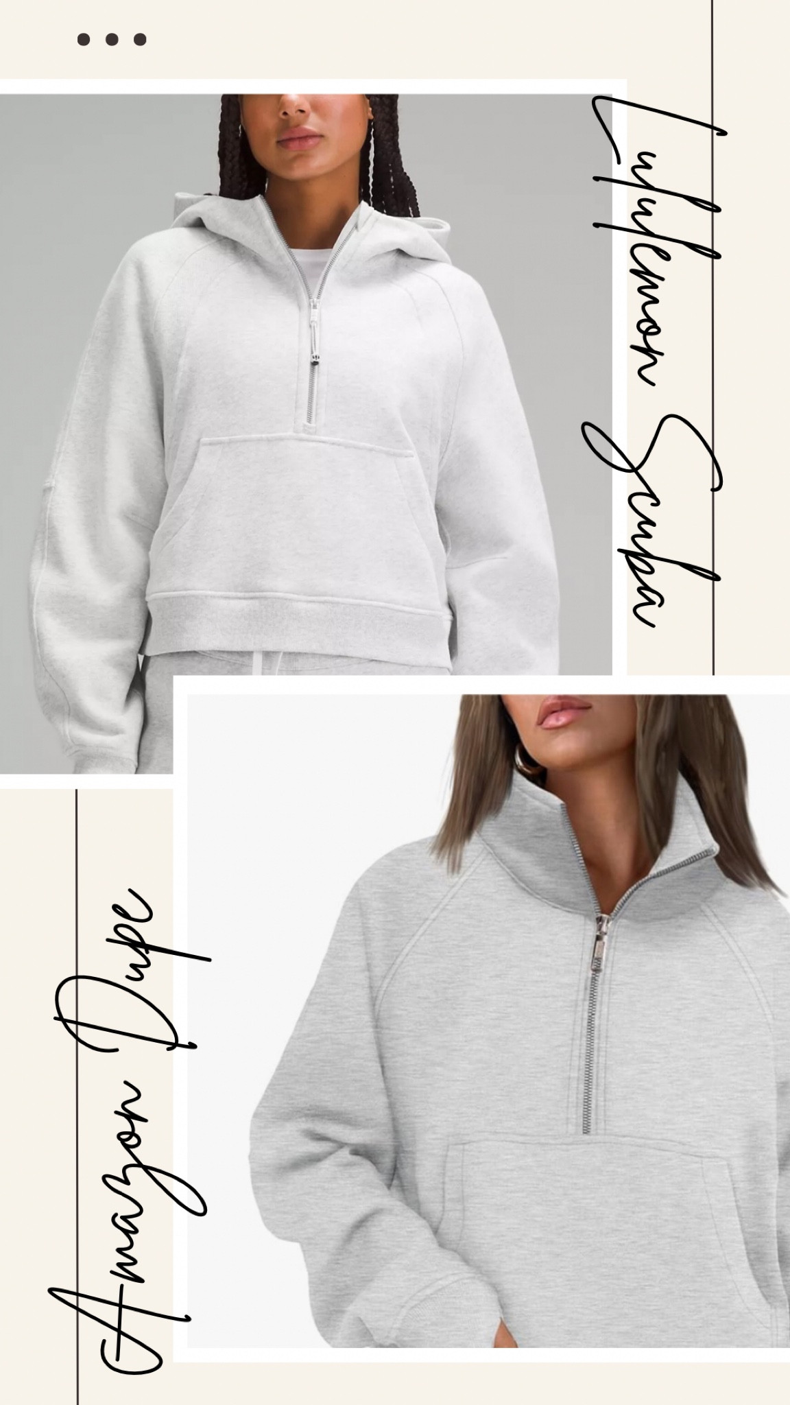 Yall, this is by far my most worn item! I wear it everyday to work and it is absolutely so comfortable! I definitely recommend the Lulu lemon scuba hoodie but if you don’t want to spend the money they #1 have the heatherbone color on sale rn for $99 and #2 have a dupe on Amazon for $32 that is almost identical! I wear my Amazon dupe just as much and love it! 
Definitely not the same quality as Lulu but very nice for a dupe and I would for sureee purchase again!! 

#LTKFindsUnder50 #LTKActive #LTKSaleAlert