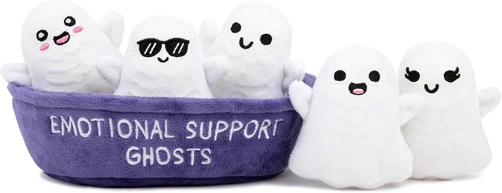 Emotional Support Ghosts by Relatable, Cuddly Plush Collectibles and Cute Stuffed Animals, Spooky... | Amazon (US)
