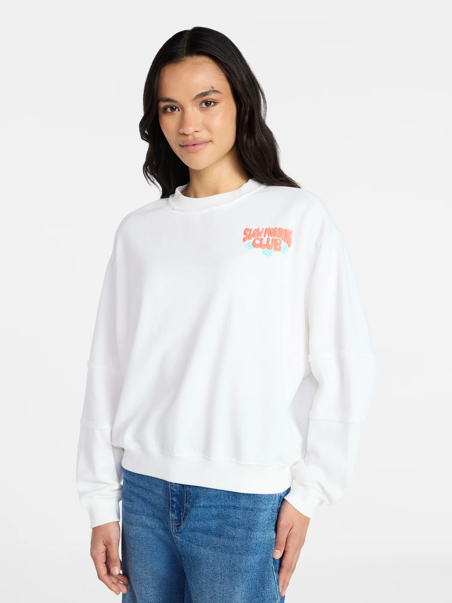 Mother’s Day Women’s Slow Morning Graphic Sweatshirt from Way to Celebrate, Sizes S-XXXL | Walmart (US)