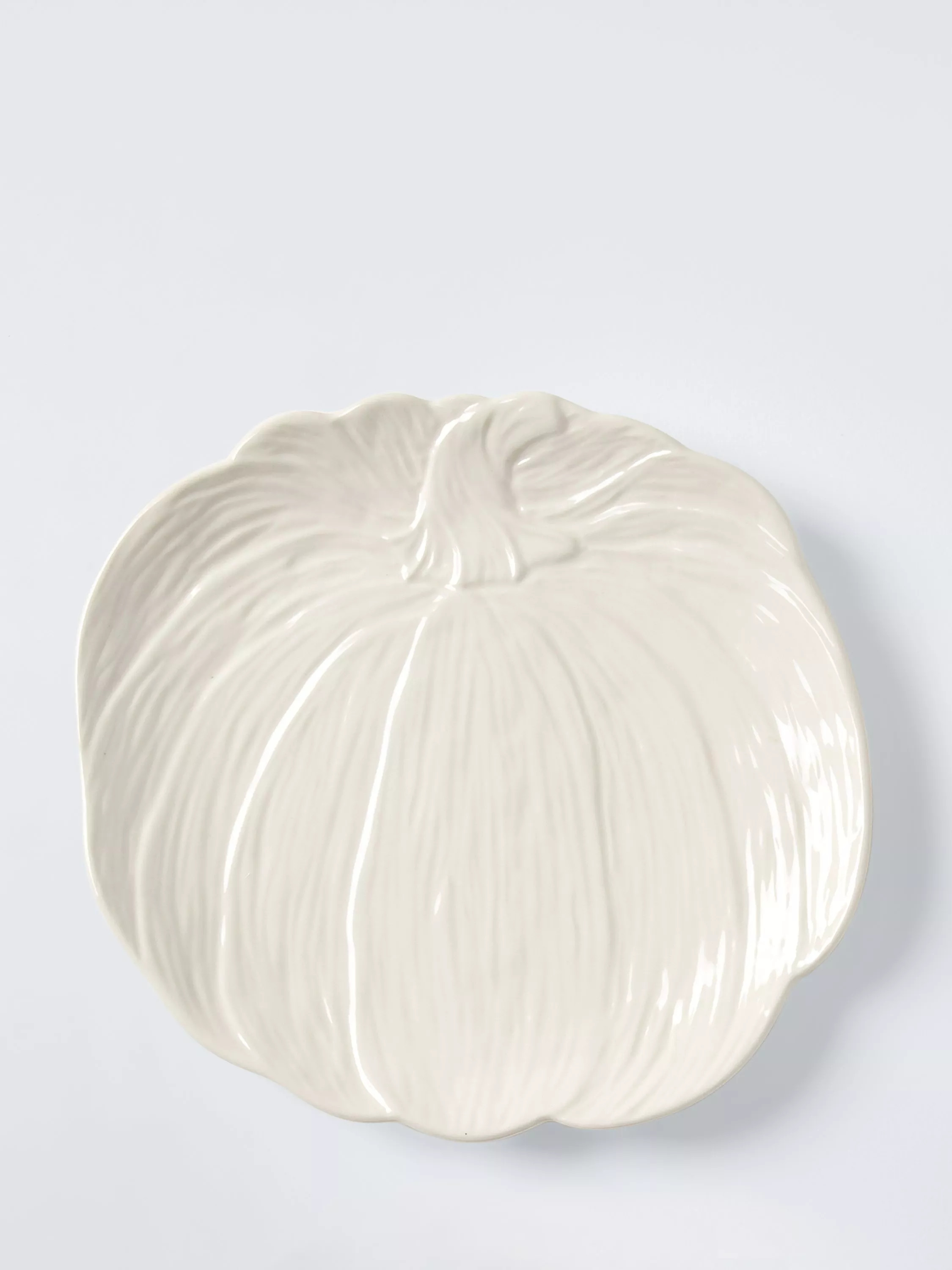 John Lewis Halloween Pumpkin Stoneware Plate, 22cm, White | John Lewis (UK)