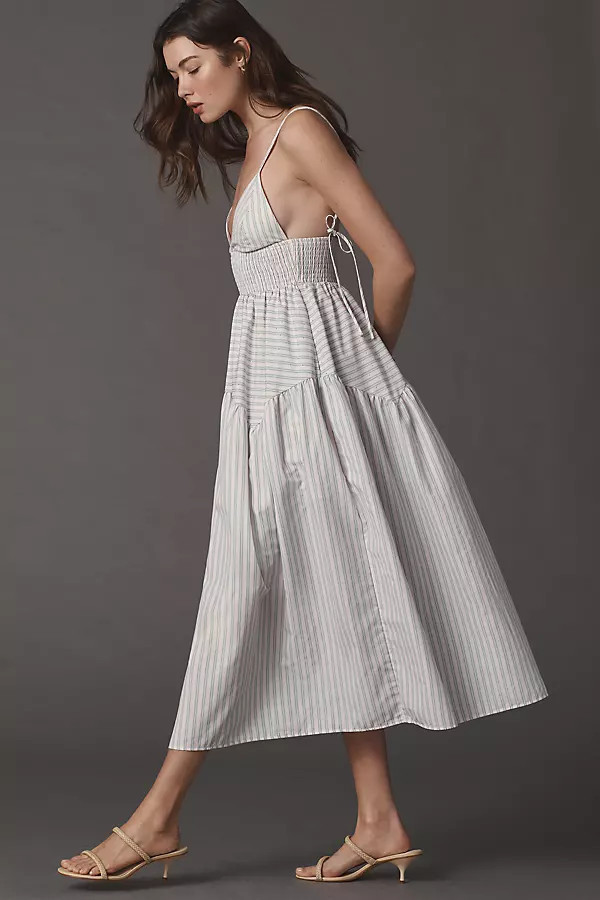 Haisley Sleeveless V-Neck Midi Dress | Anthropologie (US)