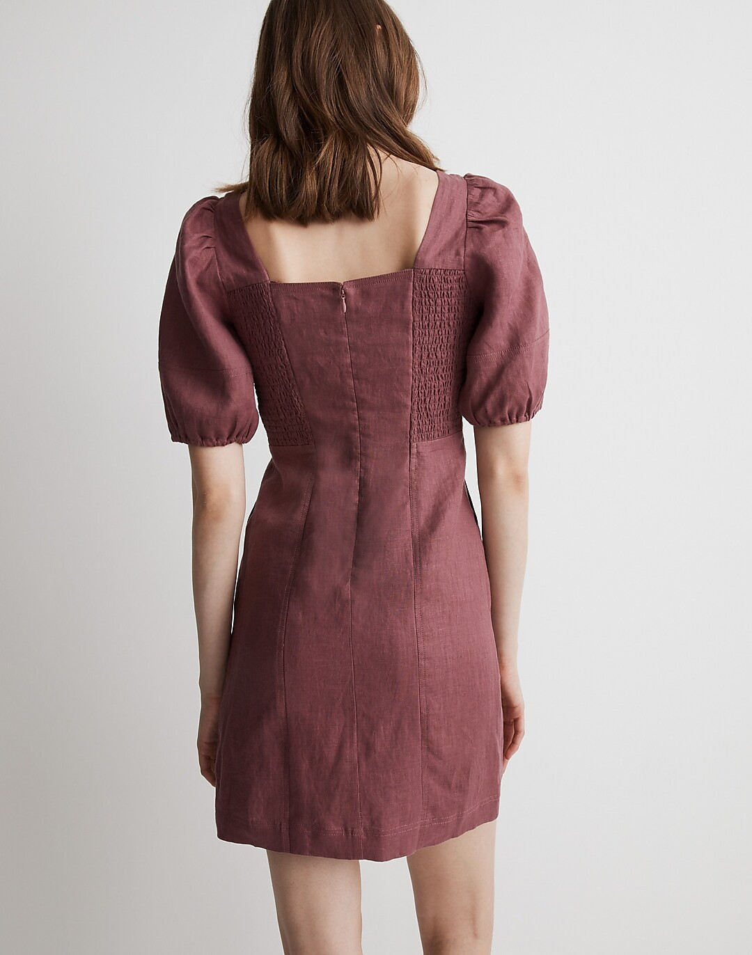 Maisie Mini Dress in 100% Linen | Madewell