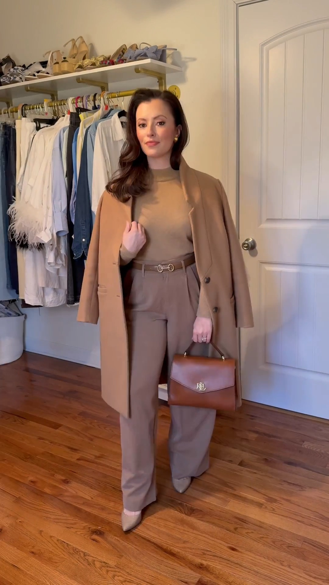 This monochromatic / tone-on-tone workwear look will keep you cool, cozy and can take you from corporate to casual as needed 💼🤎
Classic camel colors + quality knit textures 

#LTKWorkwear