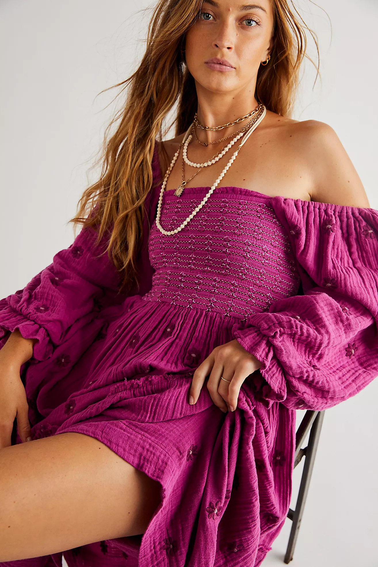 Dahlia Embroidered Maxi Dress | Free People (Global - UK&FR Excluded)
