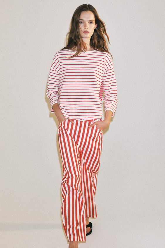 STRIPED RUSTIC T-SHIRT | Zara US