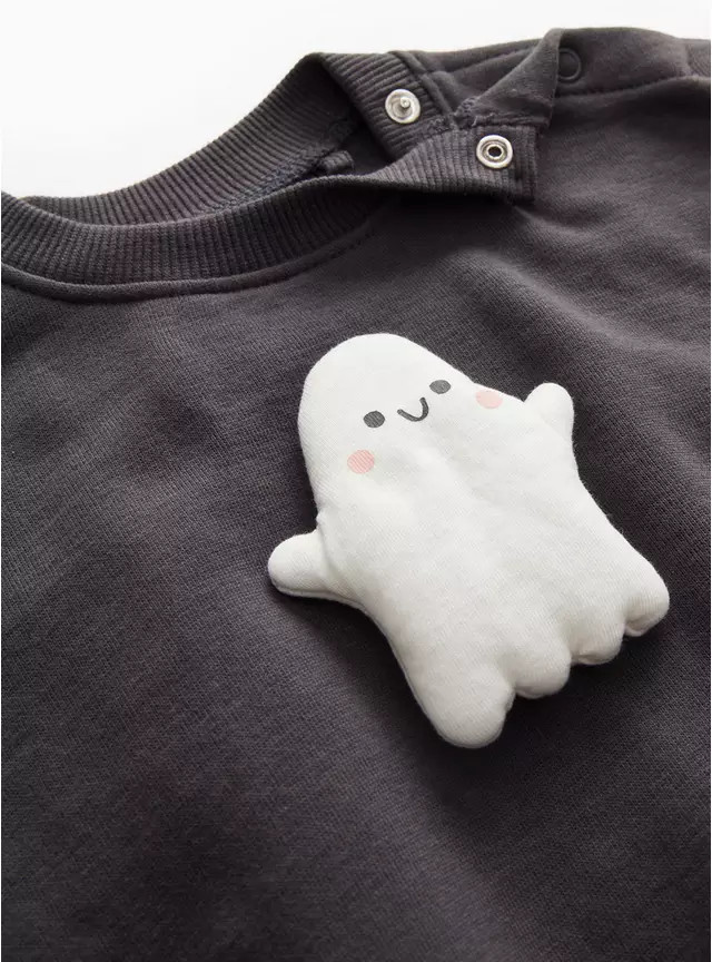 Halloween Ghost Graphic Sweatshirt 18-24 months | Tu Clothing