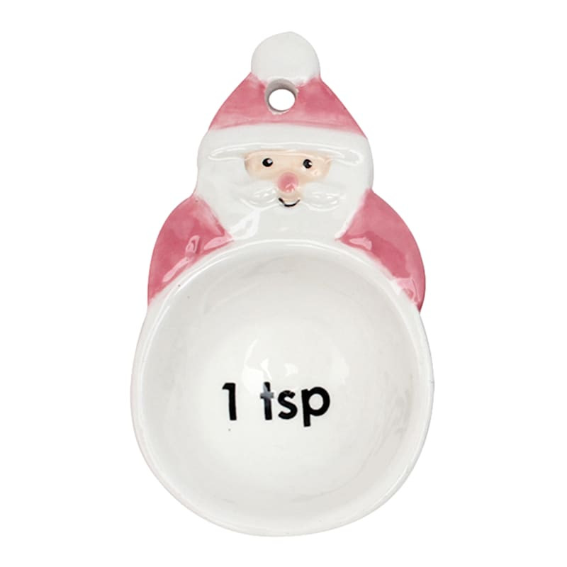 Mrs. Claus' Bakery Santa Ceramic Measuring Spoon Set | At Home