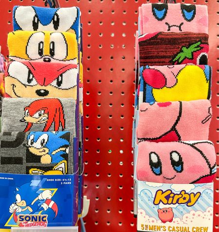 Looking for stocking stuffers for your kiddos? Video game socks, Kirby and Sonic the hedge hog. #Socks #Gamers #stockingstuffers #kiddos #holidays #christmas 

#LTKHoliday #LTKGiftGuide