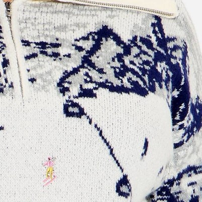 Women's Polo Collar Quarter Zip Novelty Pullover Sweater - Wild Fable™ | Target