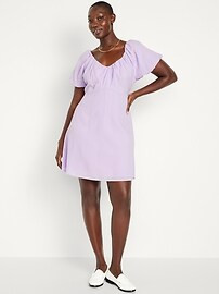 V-Neck Mini Swing Dress | Old Navy (US)
