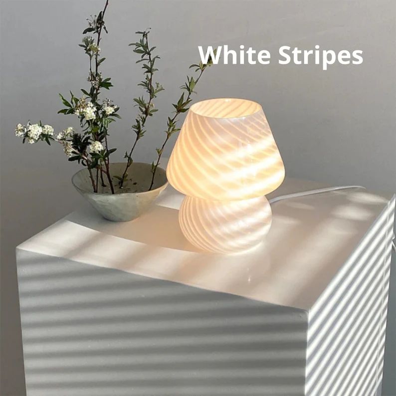 The Original Striped Mushroom Lamp  Nordic Style Mushroom | Etsy | Etsy (US)