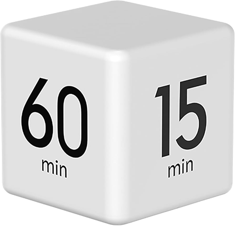Cube Timer, Gravity Sensor Flip Timer for Study, Work, Game, Task, Kitchen, Kids, ADHD, Productiv... | Amazon (US)