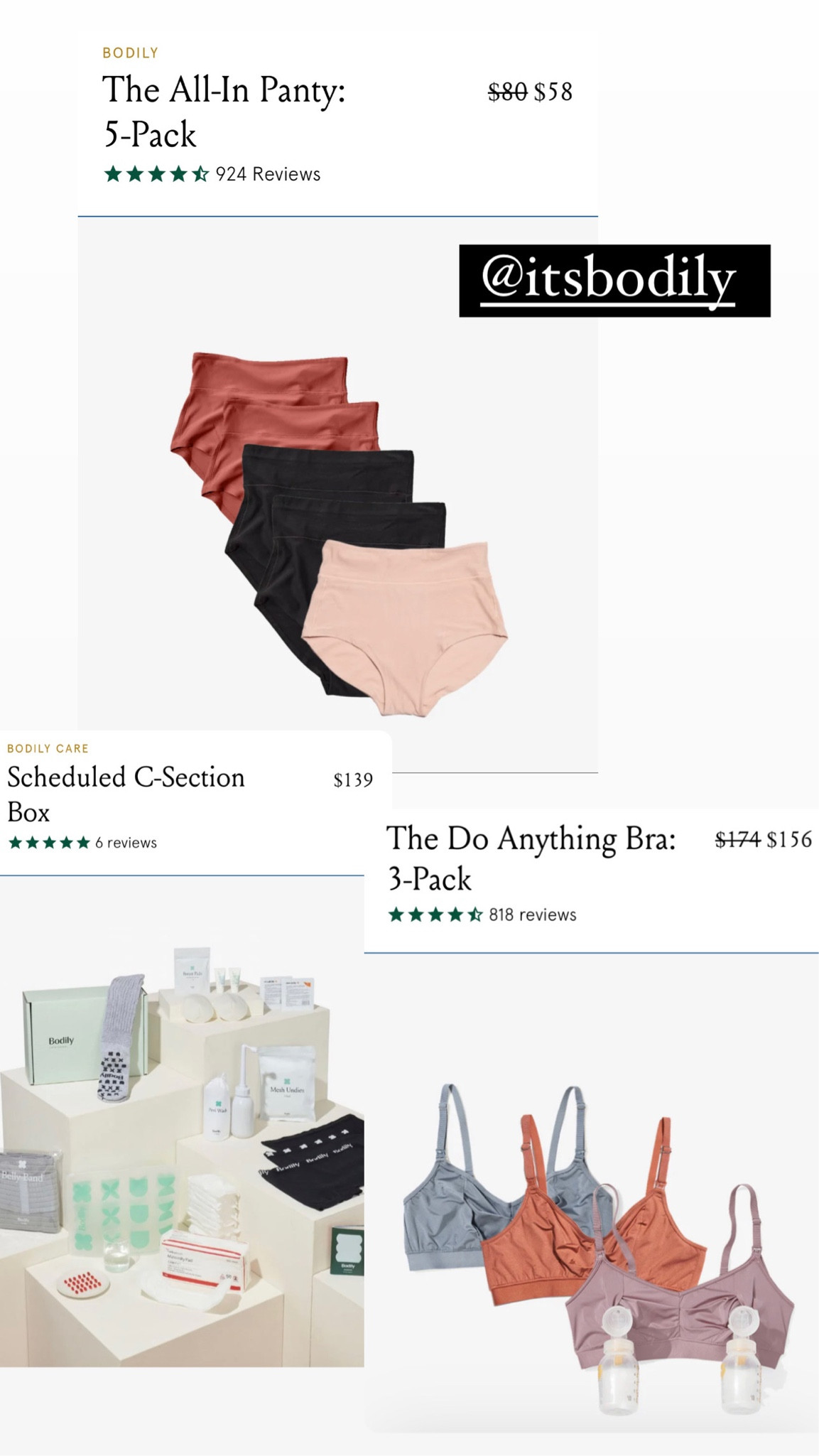 Ordering some postpartum supplies, really loving these high wasted underwear and the c-section kit!! Bodily 💕 

#LTKbump #LTKbaby #LTKfamily