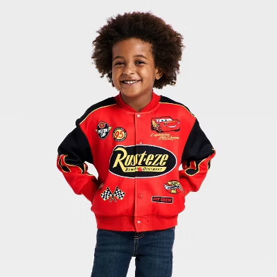 Toddler Boys' Disney Cars Lightning McQueen Jacket - Red 3T | Target