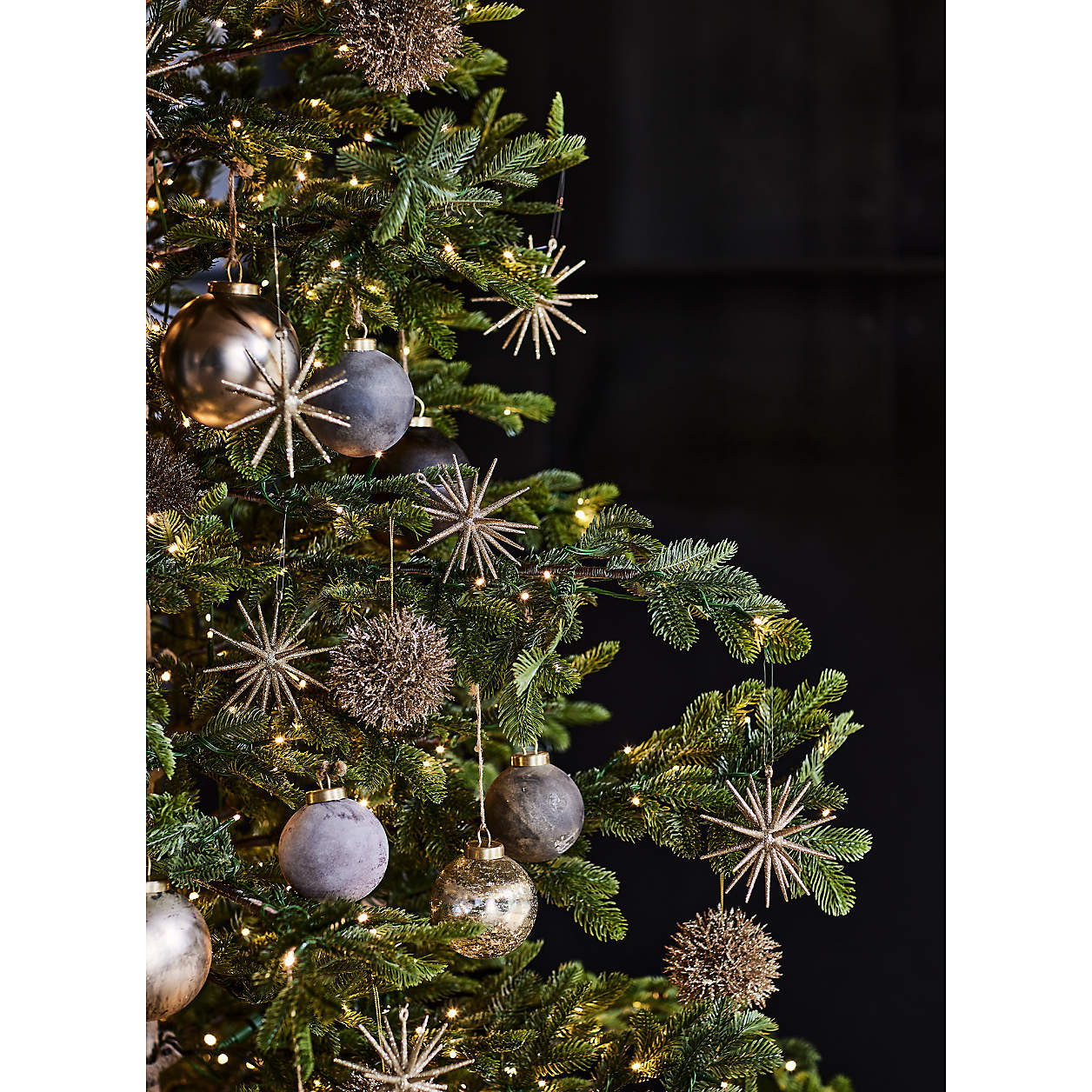 Rizzo Textured Ball Christmas Tree Ornaments by Leanne Ford, Set of 6 + Reviews | Crate & Barrel | Crate & Barrel