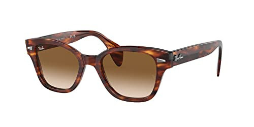 Ray-Ban Unisex RB0880S Square Sunglasses, Striped Havana/Clear Brown Gradient, 49 mm | Amazon (US)