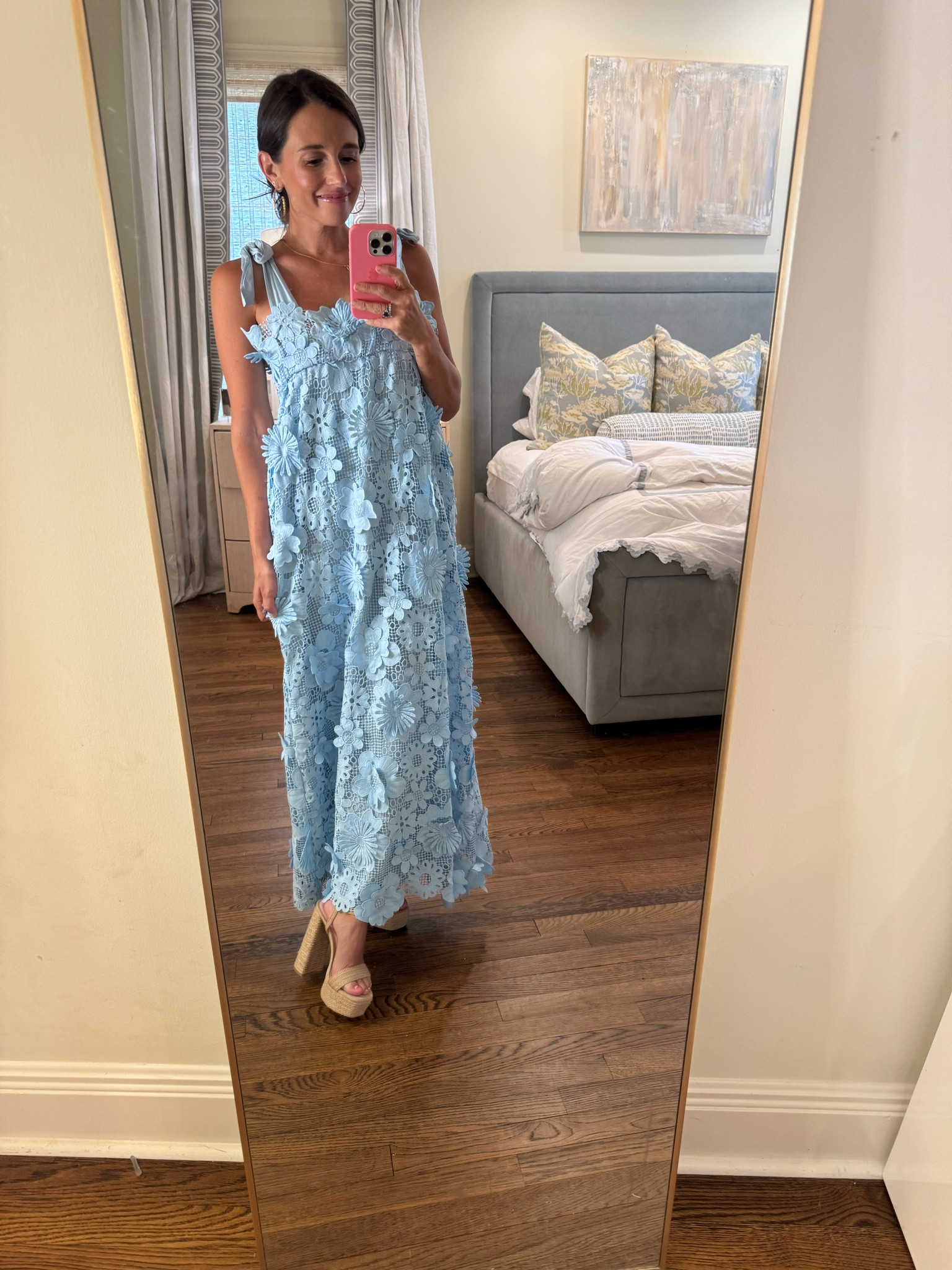 wearing XS in this adorable baby blue dress! wedding guest dress • date dress • brunch dress 

#LTKStyleTip #LTKSeasonal #LTKWedding