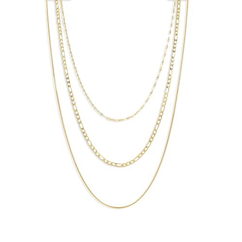 Elegance 11 designs Gold Plated Thin Chain Layered Necklaces For Women Non Tarnish,Gold Plated Stainless Steel Dainty Waterproof Gold Necklace Set Stack For Women Gifts Jewelry | Amazon (US)