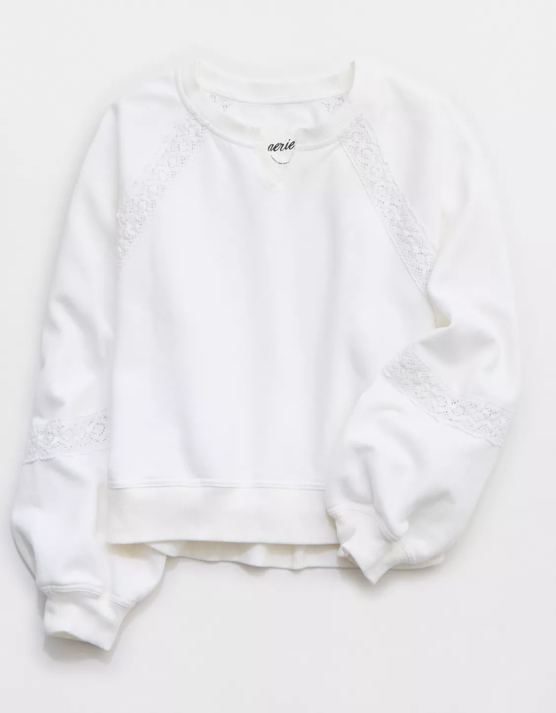Aerie Hey Crochet Sweatshirt | Aerie