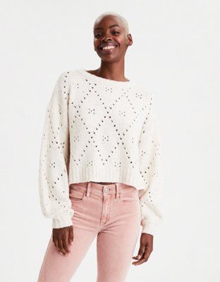 AE Crew Neck Pullover Sweater | American Eagle Outfitters (US & CA)