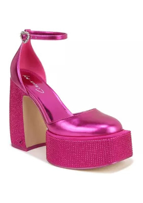 Circus NY by Sam Edelman Women's Bailey Jewel Platform Heels, Pink, 9.5M | Belk