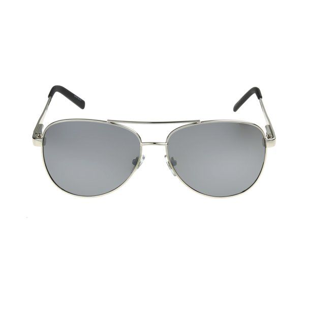 Foster Grant Men's Silver Polarized Aviator Sunglasses FF11 | Walmart (US)