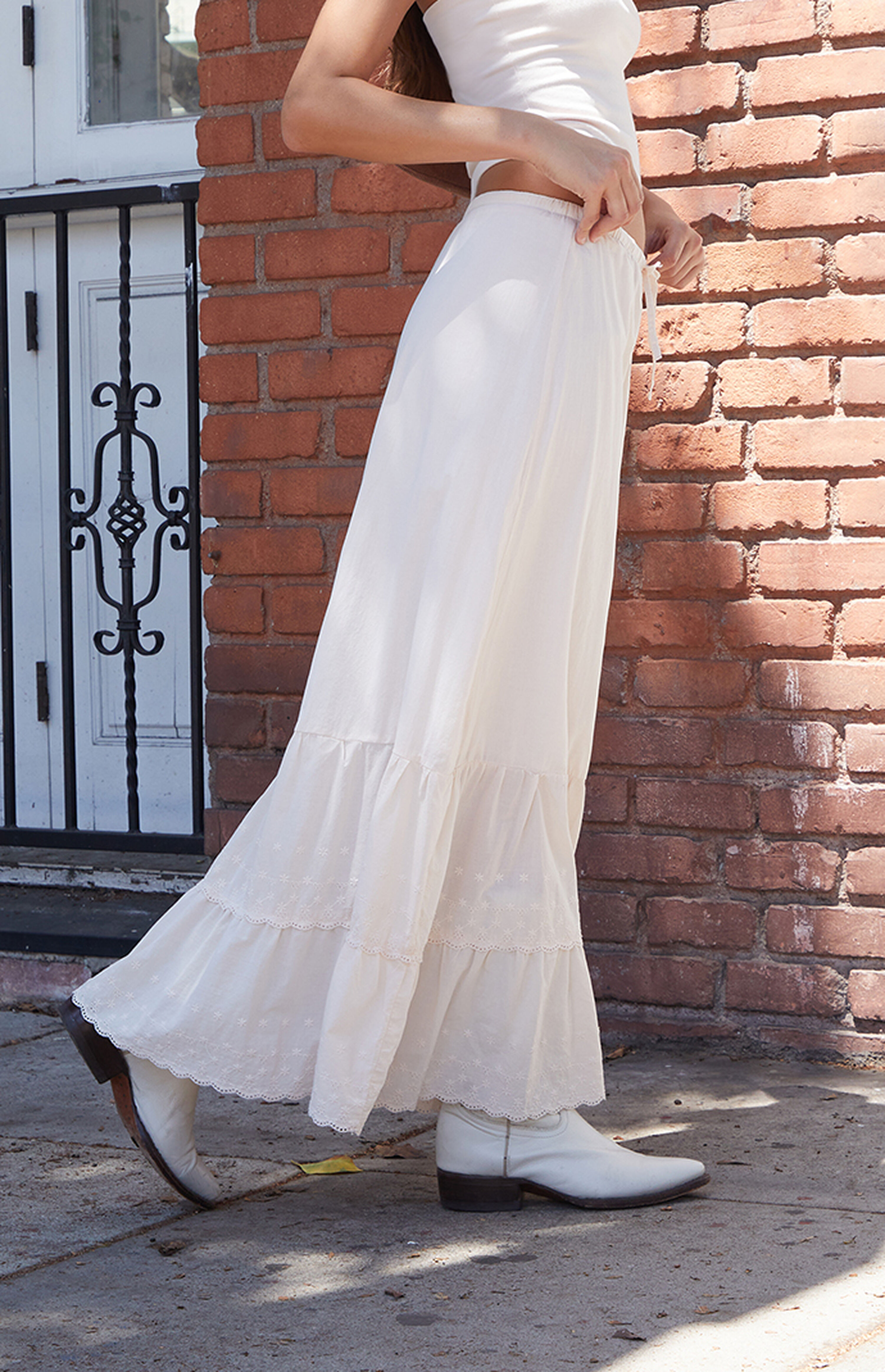 John Galt Sand Lizzy Maxi Skirt | PacSun