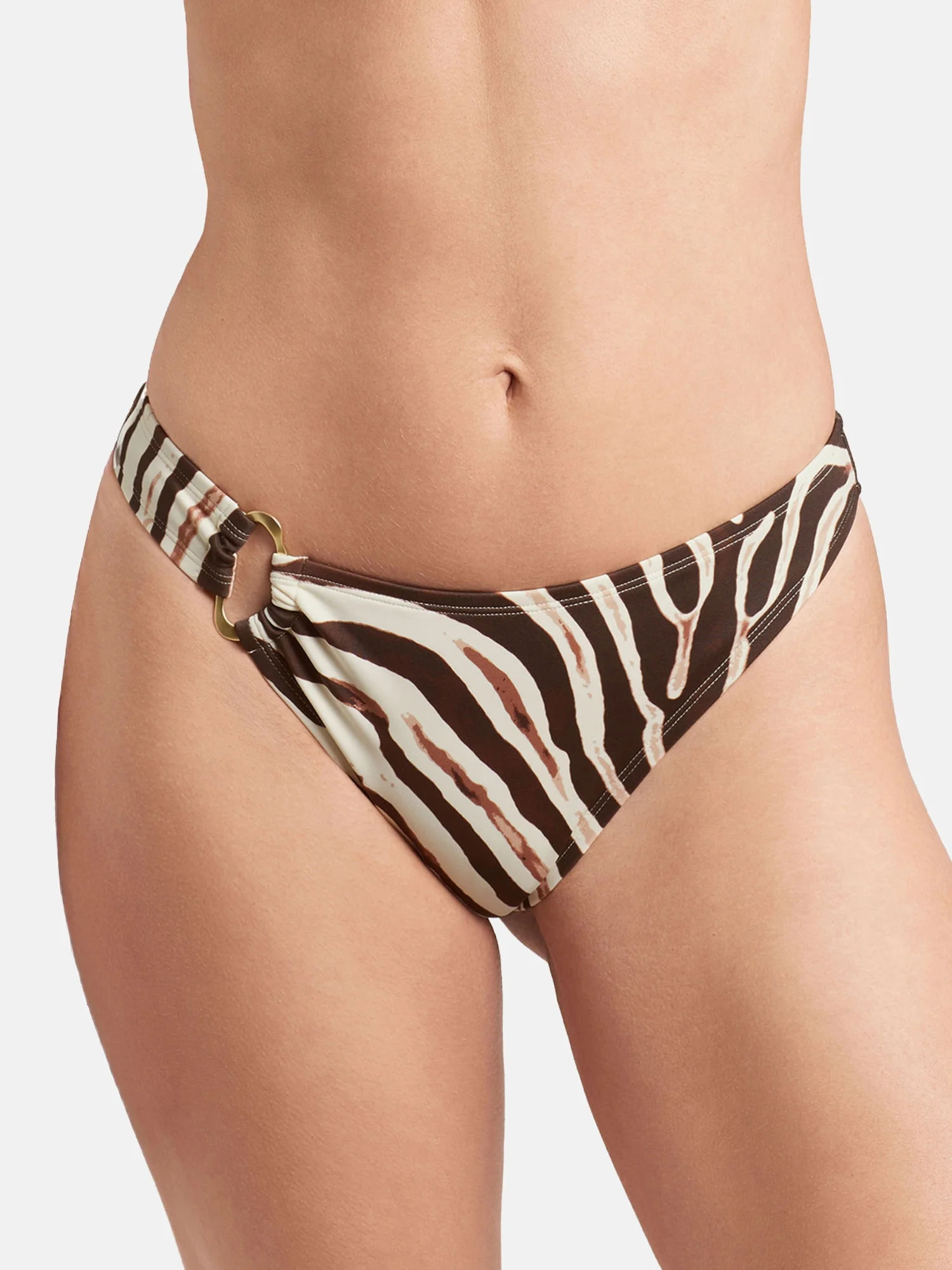 Sofia by Sofia Vergara Women's and Women's Plus Ring Side Pant Bikini Bottom | Walmart (US)