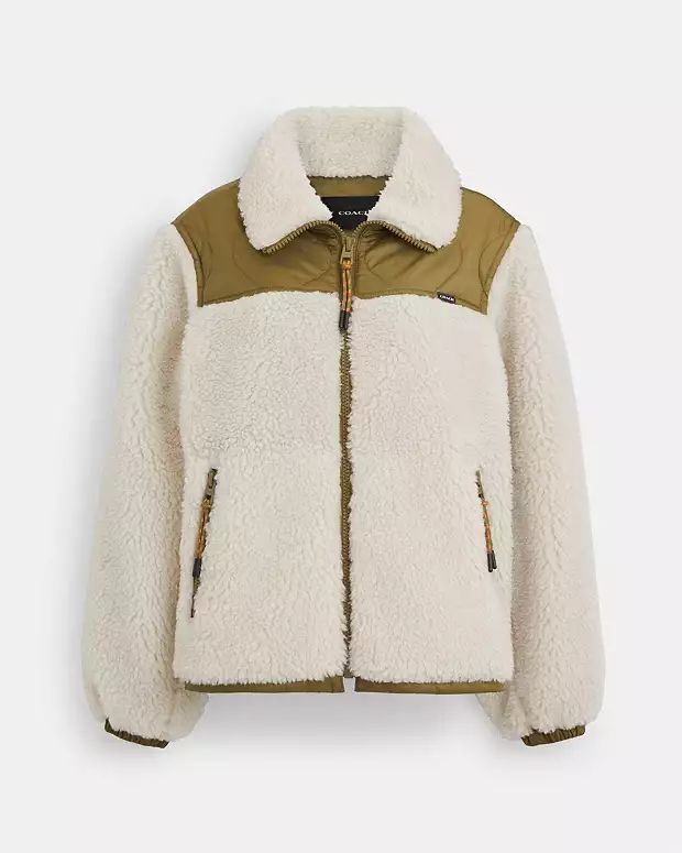 Quilted Sherpa Zip Up | Coach Outlet CA